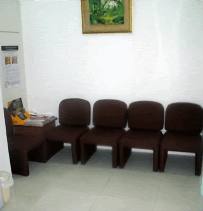 The clinic's comfortable waiting area